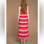 OLIVIA JAMES THE LABEL JANE DRESS PINK STRIPE STRAPLESS MAXI DRESS XS Photo 8