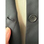 Theory  Black Beltless Trenchcoat Rain Coat $550 S Photo 5