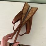 Bernardo  Miami Brown Leather Strappy Knotted Sandals with Mini Heel Photo 3