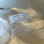 NWOT white chiffon long sleeve v Photo 4