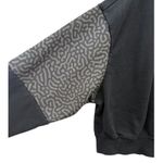 Nike  Women Black Crew Neck Cropped Sweatshirt Center Swoosh Athleisure S Photo 3