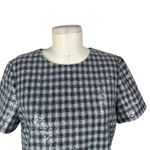 Draper James  Collection Sequin Shift Dress Black‎ Gray Silver Size 6 Photo 1