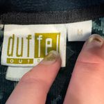 Duffel Outdoors green pinecone print fuzzy fleece full zip jacket womens medium Photo 2