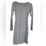 Leith Heather Gray Long Sleeve Dress Photo 2