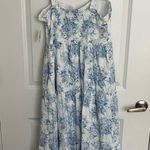 Altar'd State NEW Altar’d State Blue Floral Maxi Dress Size Large NWT Photo 8