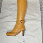 Ulla Johnson  Adler Leather Knee High Buckle Boot 5 35 Caramel Brown Dust Bag Photo 10