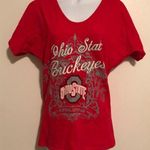 Ohio State Buckeyes Bling Logo Shirt Red Photo 0
