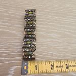 Liz Claiborne Vintage Green Rhinestone Stretch Bracelet Photo 3