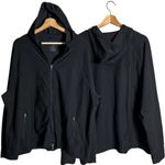 L.L.Bean Hooded Full Zip Workout Sweatshirt Jacket Women's 2X Black Outdoor Photo 1