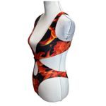 ALT NWT Juno Cutout Swimsuit Women’s XS Red One Piece High Leg Crossover Photo 4