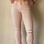 Jessica Simpson Low waisted  light pink distressed jeans Photo 0