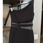 Likely  Nolita One Shoulder Mesh Panel Evening Gown Black Womens Size 0 Photo 8