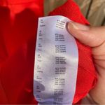 Maje  Rahon Red Orange Silky Textured Mini Dress Photo 7