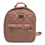 Badgley Mischka  QUILTED MINI STUDDED BLUSH BACKPACK Photo 0