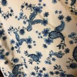 Spiritual Gangster Spiritual Gangster Floral Paisley Cropped Raw hem Sweatshirt White Blue XS Photo 4