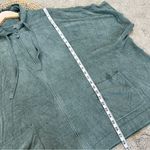 Barefoot Dreams Women’s CozyChic Ultra Lite Short Sleeve Zip Up Hoodie Green 2X Photo 8