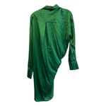 NWT SER.O.YA Demi Silk Shirt Dress in Emerald Amazon Green Size M Size M Photo 12