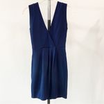 A'Gaci Navy Blue V-neck Mini Dress | Small Photo 5