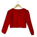 Amanda Uprichard Cut Out Crop Top Womens S Red Glam Old Money Going Out Elegant Photo 3