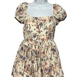 Cider Mini Dress Floral Lace Patchwork Blossom Delight Dress with Corset Bodice Photo 0