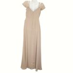 Birdy Grey  Spence Taupe Chiffon Convertible Dress Bridesmaid Prom SMALL‎ NWT Photo 6