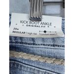 Maurice's  Kick Boot Ankle Jeans High Rise Button Fly Light Wash Raw Hem Women 20W Photo 3