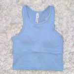 Lululemon Blue Linen Ebb To Street Cropped Racerback Tank Top 🩵 Photo 0