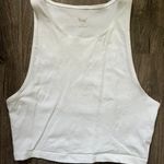 Aritzia White Cropped Tank Photo 0