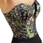 Floral Embroidered Herringbone Bustier Camisole Multi Photo 1