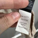 Torrid Drape Front Jacket Beige with Black Faux leather shoulders Size 2 US 2XL Photo 6