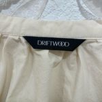 Driftwood  cream blouse embroidered balloon sleeve size L Photo 4