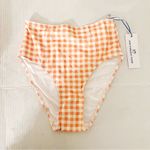 Southern Tide Swim Bottom Conch Shell Gingham High Rise Bikini Bottom Sz XS NWT Photo 0