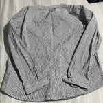 Michael Kors  Navy and White Striped Shirt Photo 2