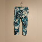 Nike EUC  Dri Fit Blue & White Ocean workout leggings size small Photo 2
