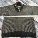 Vintage R.E.I. 100% Wool Speckled Knit Collared Chunky Knit Sweater Gray Size L Photo 7