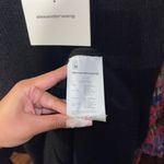 Alexander Wang Black Alpaca Rope-Detail Fuzzy Short Sleeve Mini Sweater Dress Photo 8