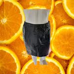 Apostrophe  Black Leather Skirt Size 6‎ Photo 1