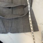 Talbots  Blazer Jacket Women's 6 Black‎ & White Striped Tie Waist Notch Lapel Photo 8