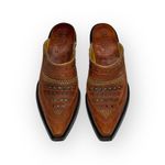 Old Gringo x Anthro π€ Stud Snip Toe Cowboy Boots Clogs π€ Mango Leather π€ 7.5M Photo 9