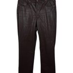 Judy Blue NWOT Women’s Faux Leather High Rise Straight Jeans Espresso Size 30 Photo 8