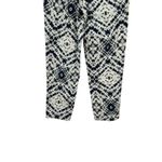 margaret o'leary Pull-On Pants Stretch Ikat Tie Dye Cream Gray Size Small Photo 9