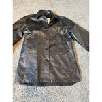 Cider  Women's Oversized Black Faux Leather Jacket Size XS (A525) Photo 1