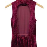 Lulus  In the Louvre Burgundy Velvet Backless Maxi Dress Long Gown Womens Size XS Photo 5