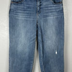 Democracy  Jeans Womens 16W AB Technology Blue Wide Leg Medium Wash Stretch Photo 0