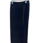 Missy By Jumping Jay Black Velvet Stretch Waist Y2K Maxi Skirt Womens Small Photo 1