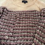 American Eagle  Outfitters Cream and light purple/ pink striped sweater #stripes #americaneagleouttfitters #sweaterweather Photo 2