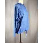 Under Armour Womens HeatGear Hoodie Heather Blue Long Sleeve Top Size M Preppy Photo 1