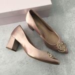 Taryn Rose  Maci Pump Heels Pink Blush Satin Fabric NEW Photo 0