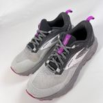 Brooks Cascadia 17 Trail Running Shoes Women's 8.5B Gray Purple Trail Sneakers Photo 3