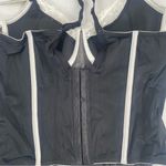 Modern Movement Womens Bustier Bra Black White Underwire Size 36C Photo 5